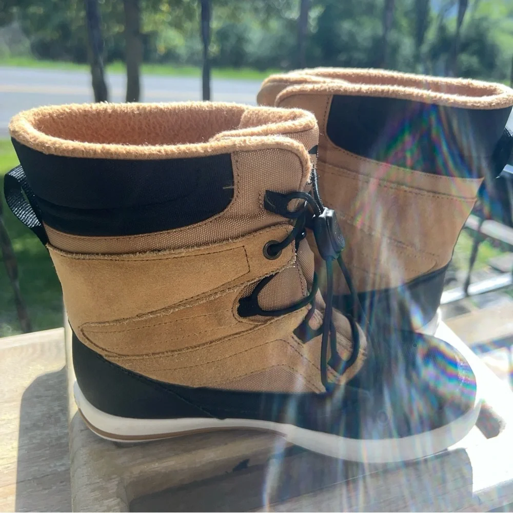 Merrell Kids Tan and Black Waterproof Winter Boots